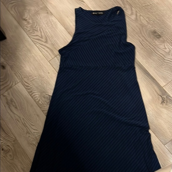 Athleta navy with black stripe dress Size XS petite - Picture 1 of 2